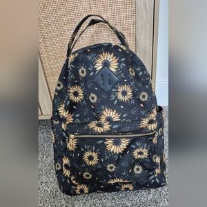 Sunflower Print Backpack